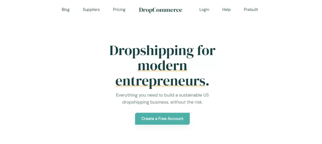 Dropcommerce dropshipping app