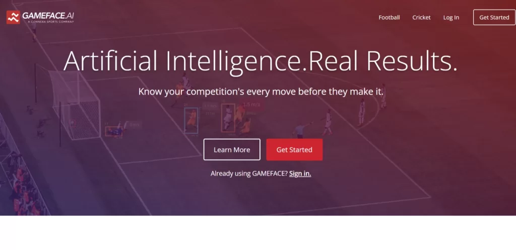 Gameface Ai in sports