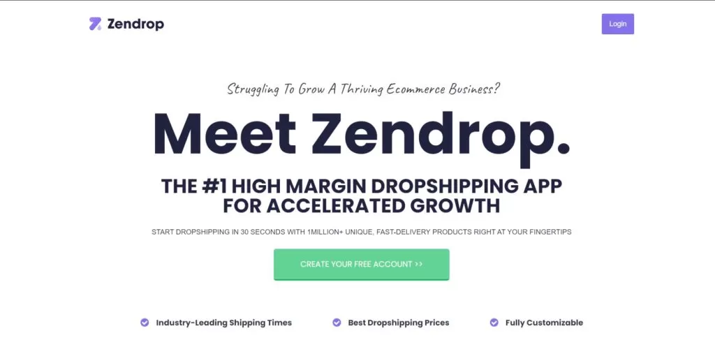 Zendrop dropshipping app