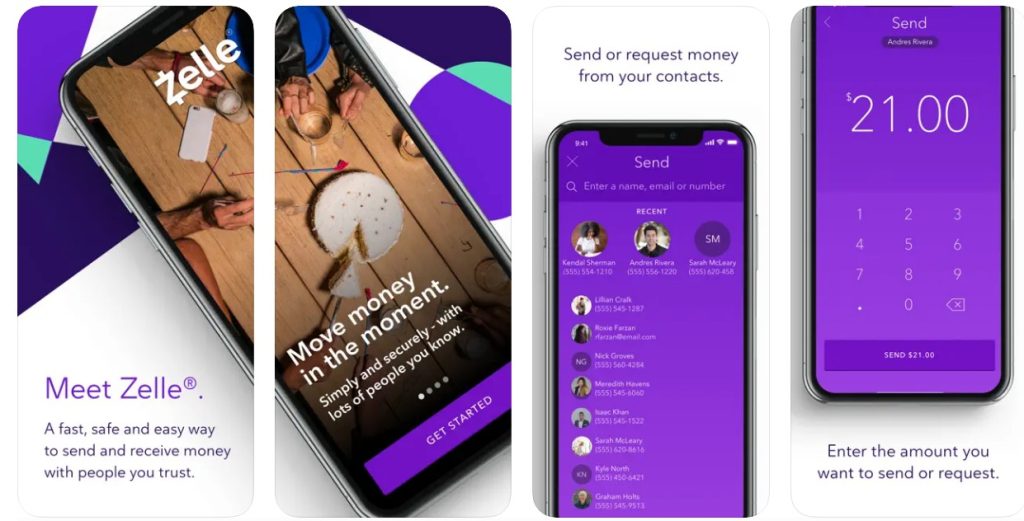 Zelle EWallet mobile app