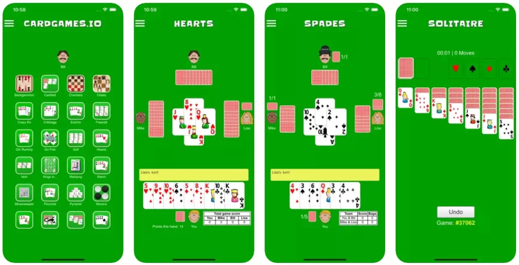 CardGames.io Card Game App