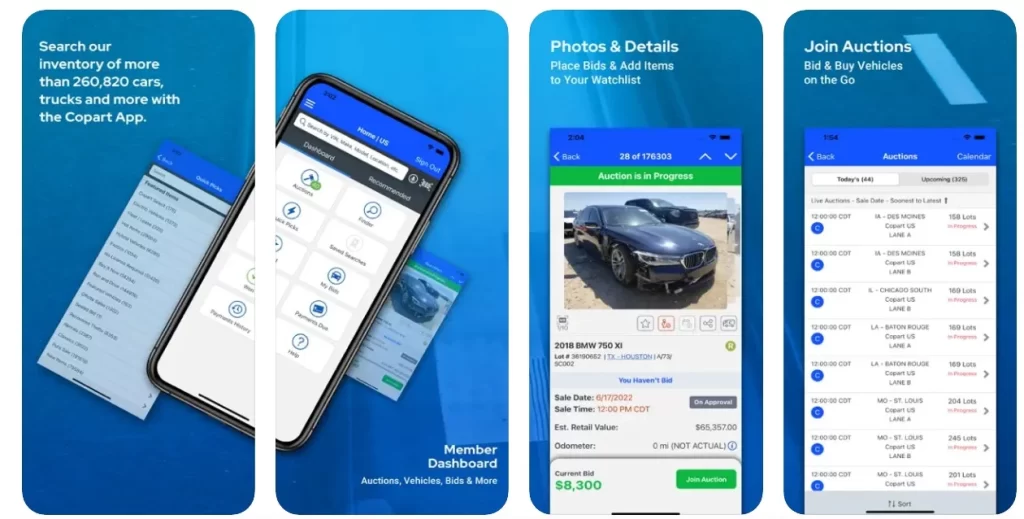Copart online auction app
