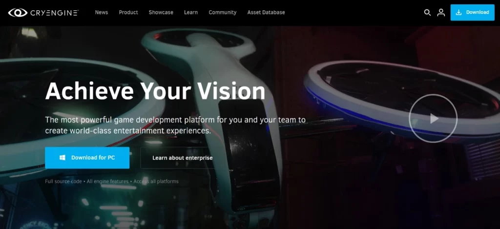 CryEngine VR development tool