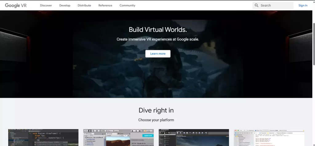Google VR for everyone VR development tool