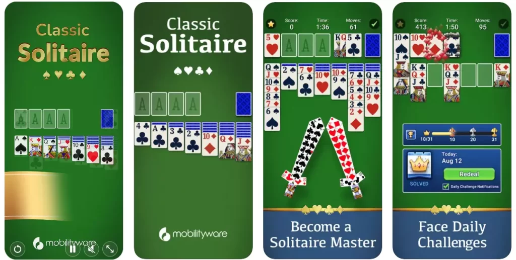 SOLITAIRE 95 free online game on