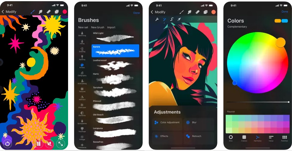 Procreate app screen