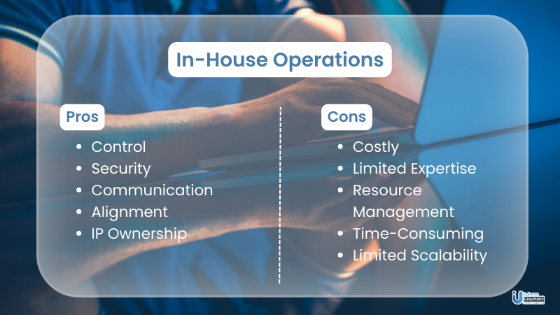 in house development (pros and cons) vs outsourcing 