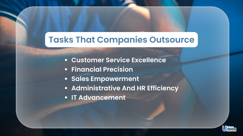 tasks that companies outsource