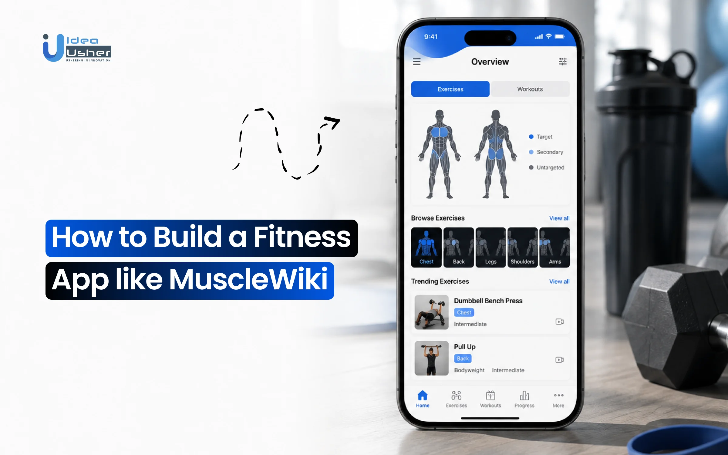fitness app like MuscleWiki development