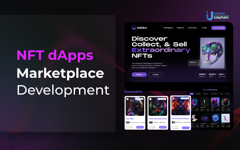 NFT dApps Marketplace Development - IdeaUsher