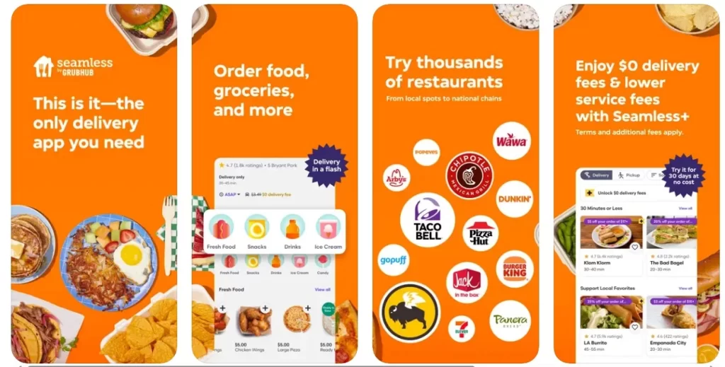 Seamless  Food Delivery from Restaurants Near You ~ Order Online