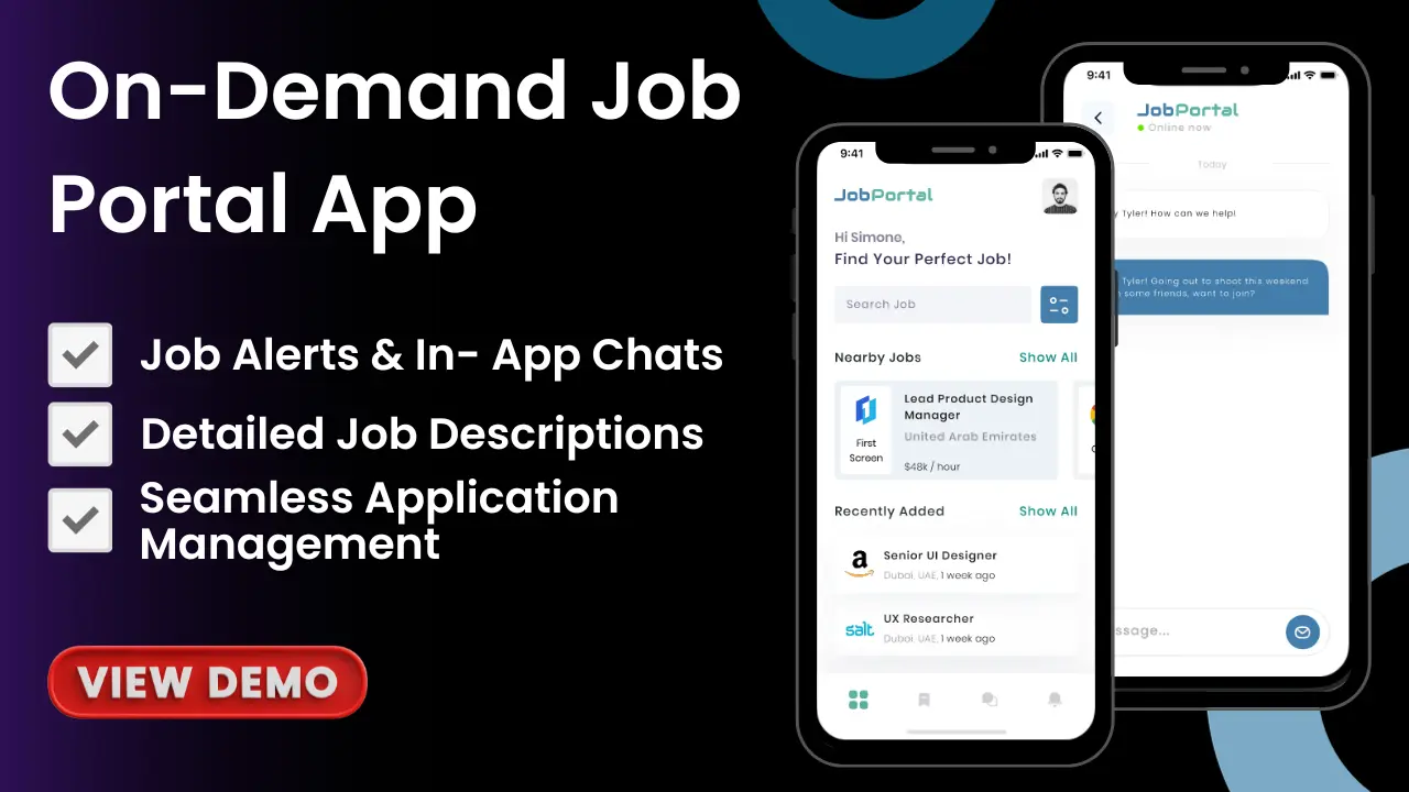 On-Demand Job Portal App demo