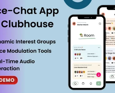 Clubhouse like voice chat app walkthrough