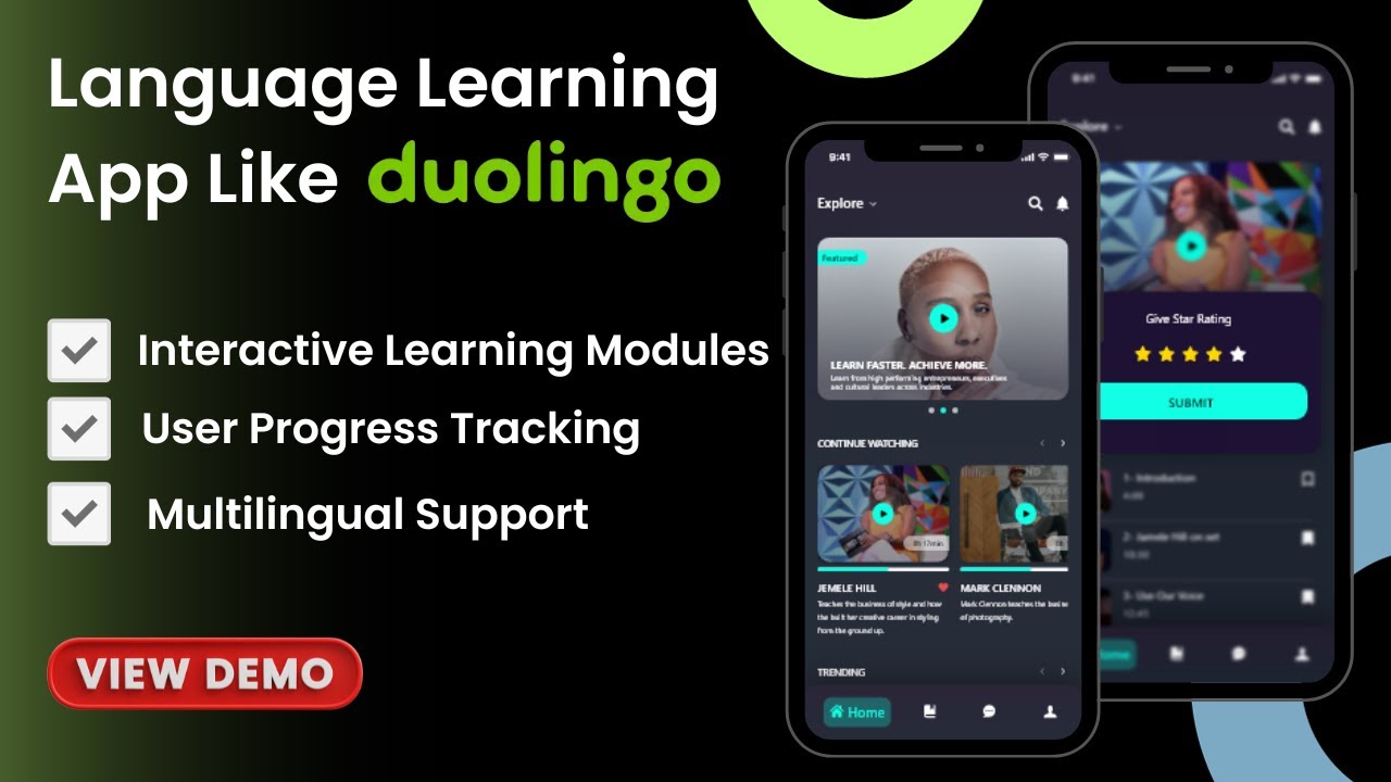 Language learning App walkthrough