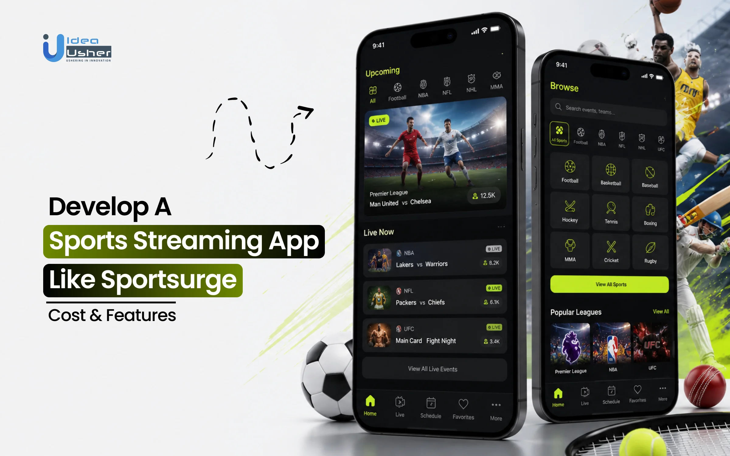 Sportsurge like sports streaming app development cost