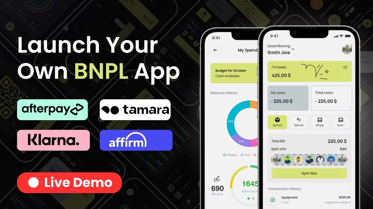 Develop a BNPL App like Klarna, Afterpay and Tamara