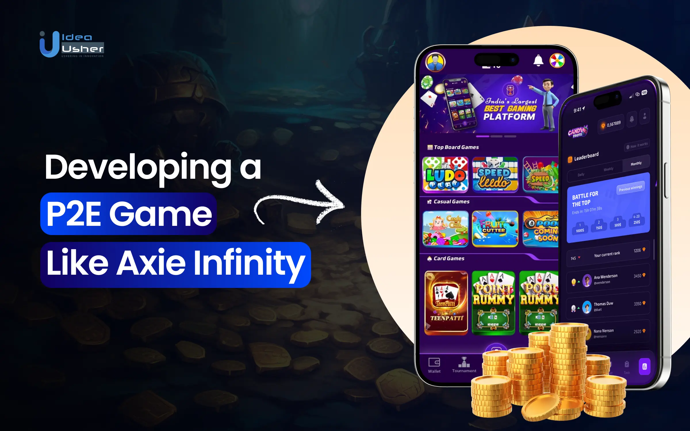 developing a p2e game like axie infinity