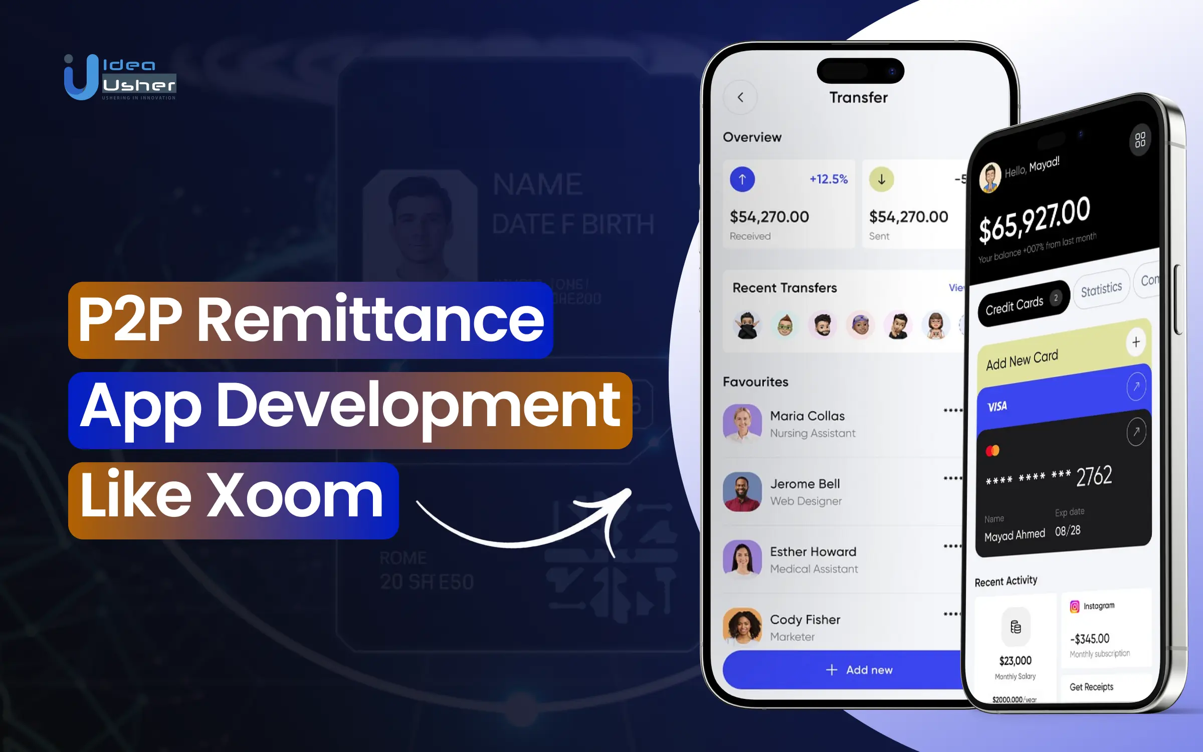 p2p remittance app development like xoom