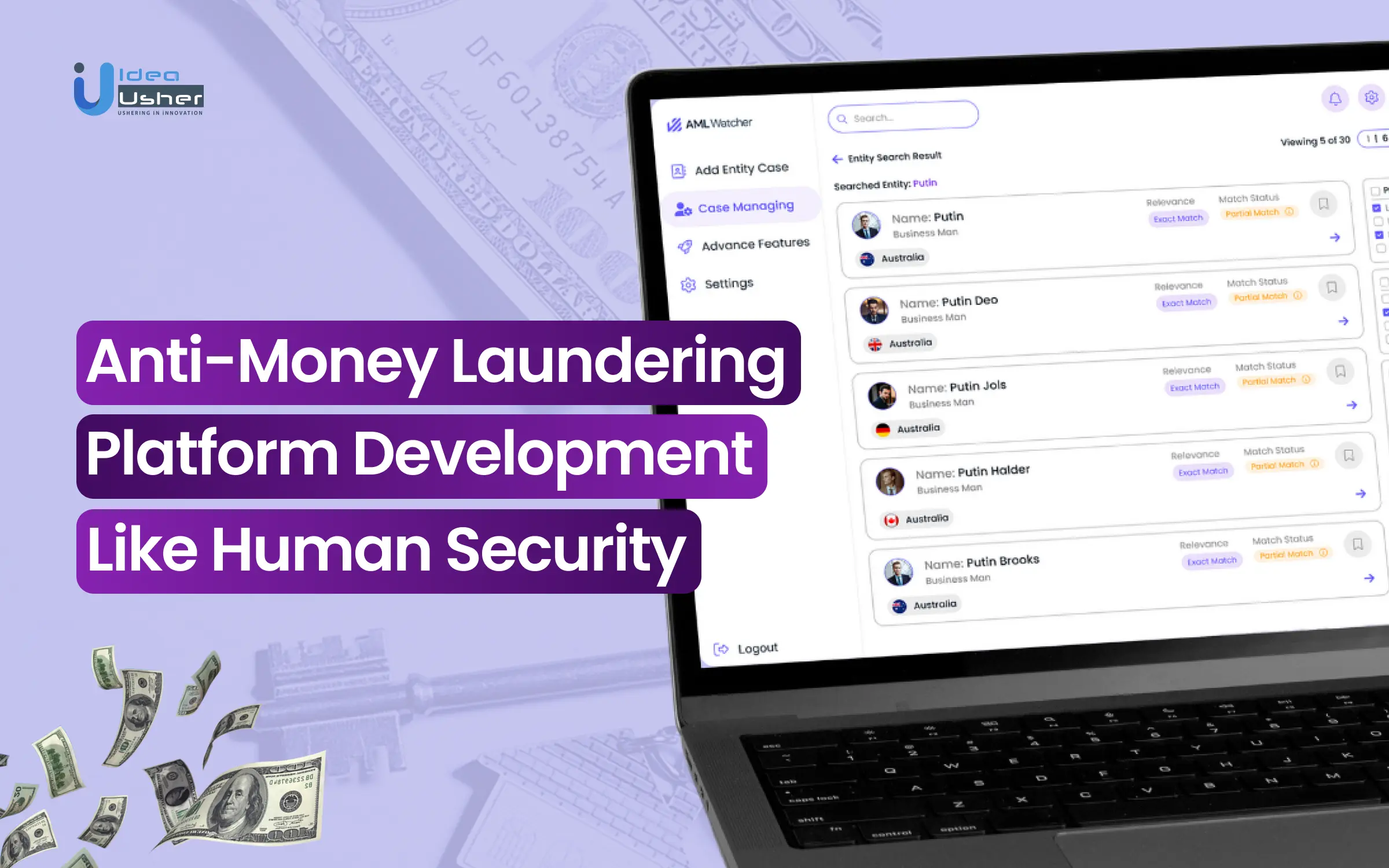 Anti Money Laundering Platform Development Like Human Security