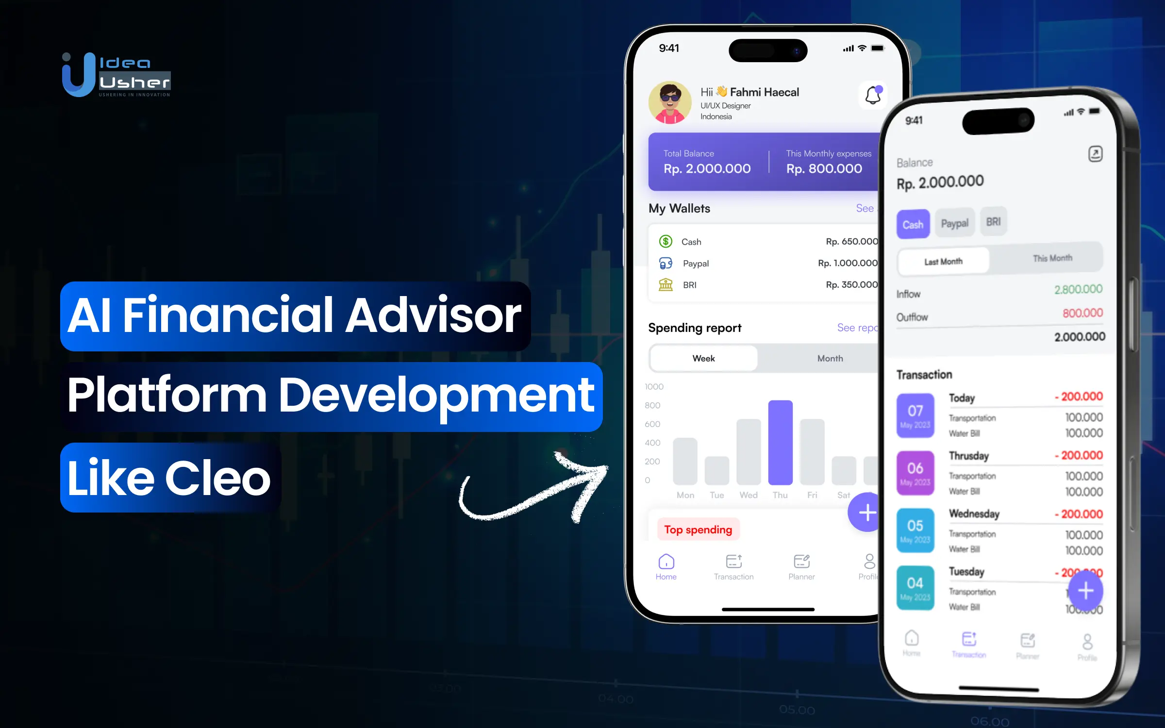 AI Financial Adviser Platform Development Like Cleo IdeaUsher