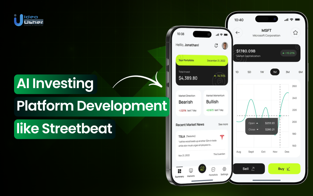 AI Investing Platform Development Like Streetbeat IdeaUsher Ai investing platform development like streetbeat ideausher