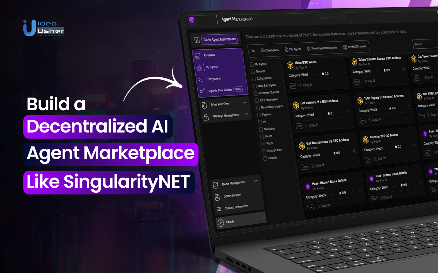 Build a Decentralized AI Agent Marketplace Like SingularityNET - Idea Usher