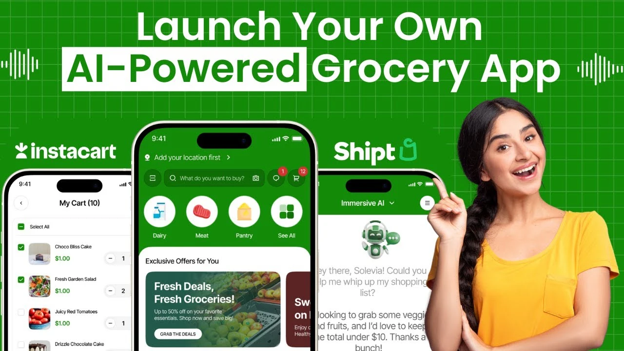 Launch Your Own AI-Powered Grocery App Like Instacart or Shipt in 2025