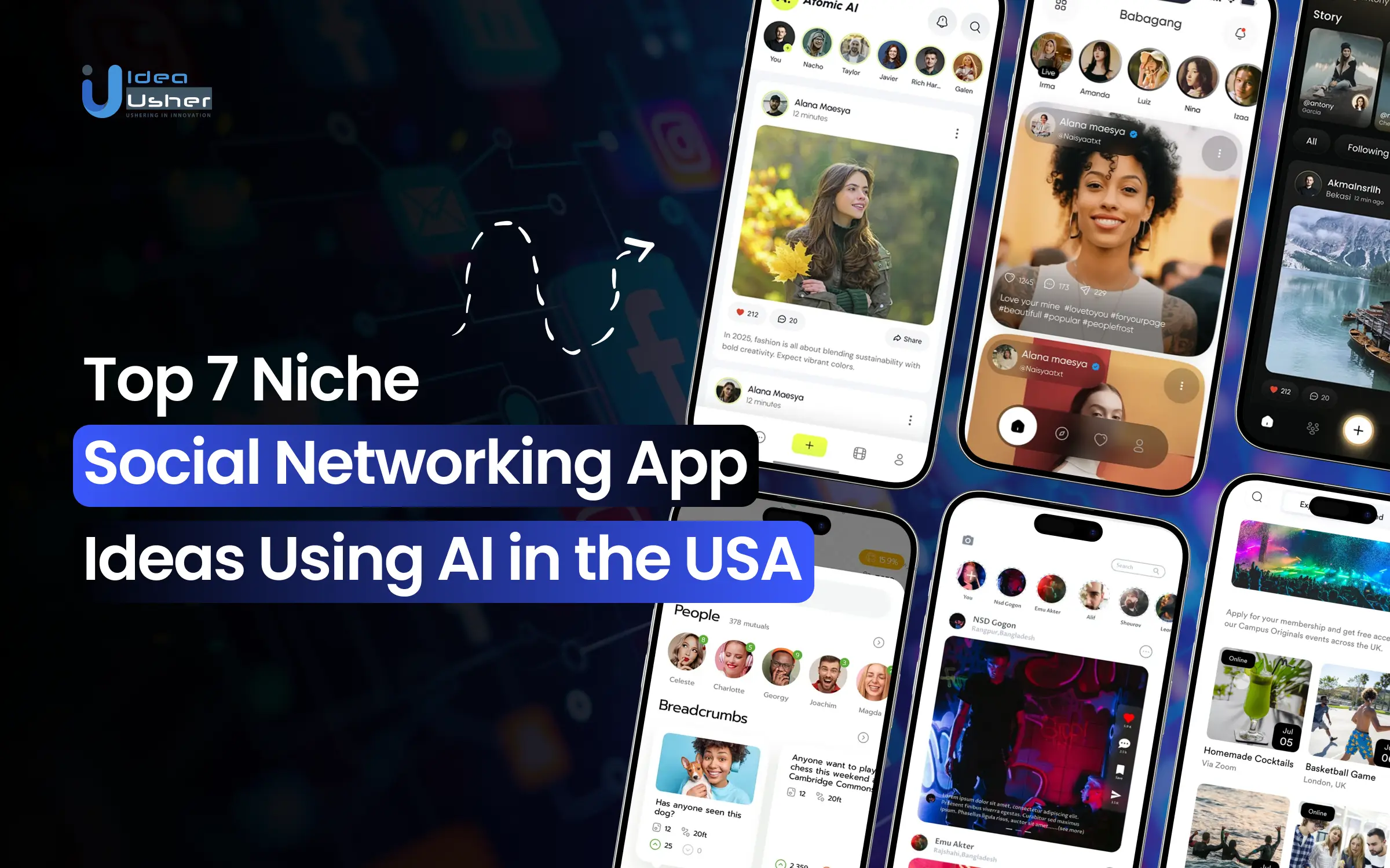 AI niche social network app ideas