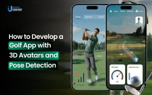 golf app development with 3D avatars and pose detection