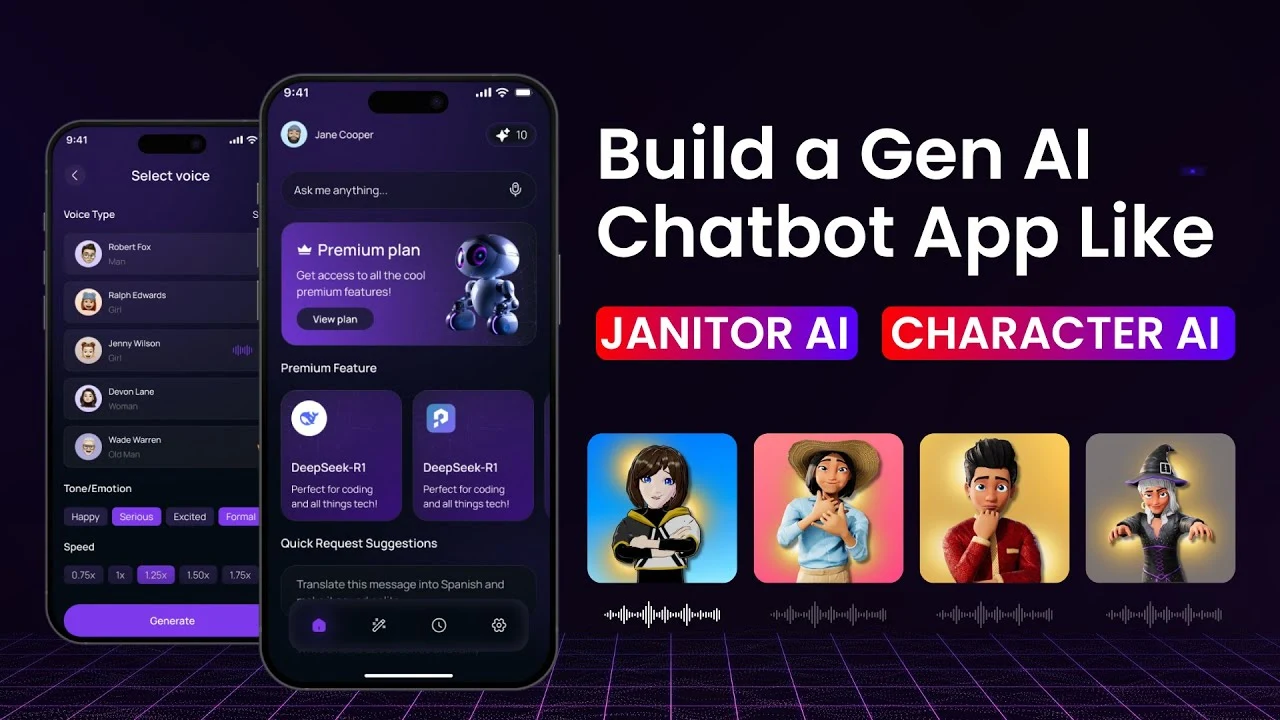 How to Build an AI Chatbot App Like Janitor AI & Character AI in 2025