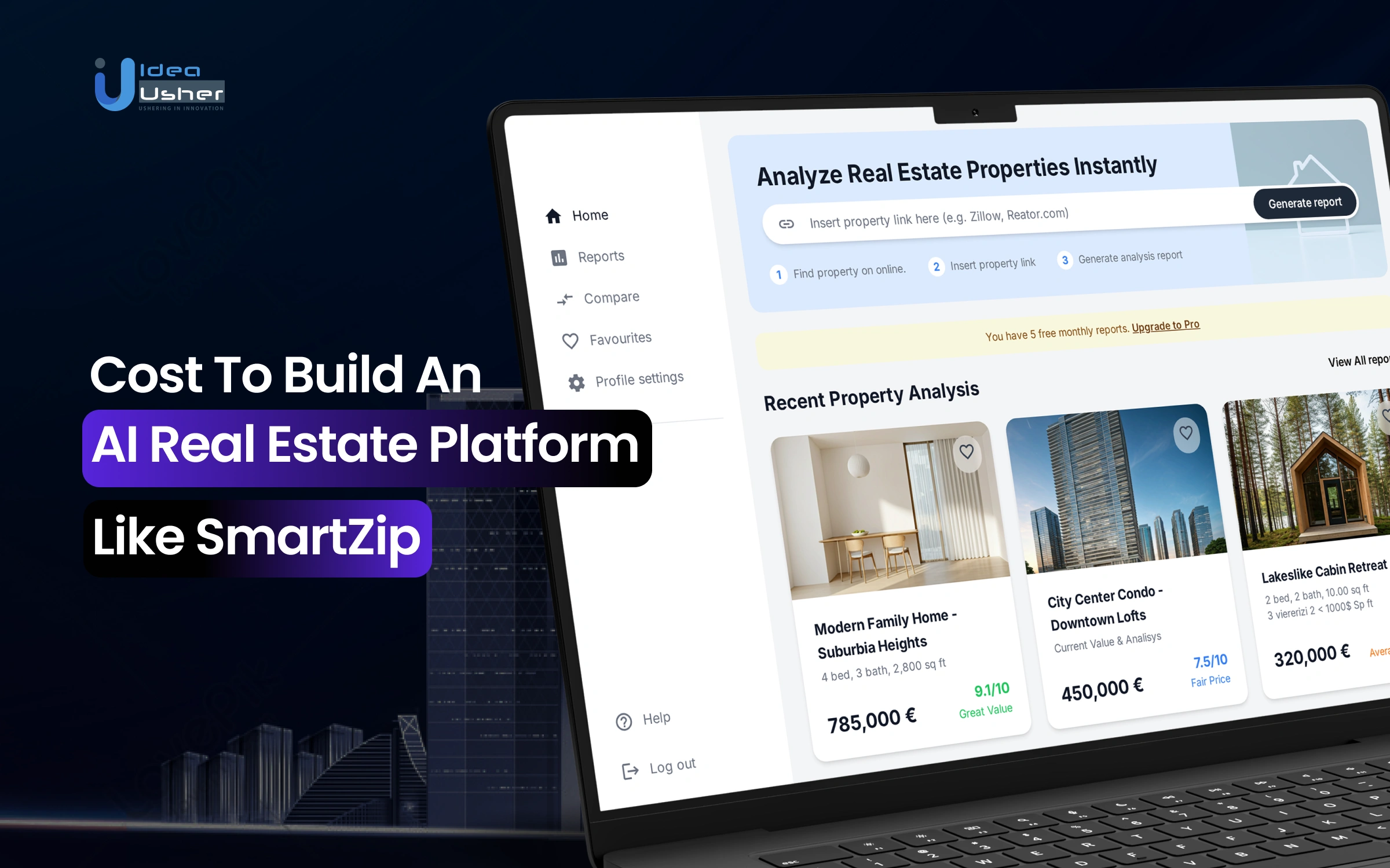 AI Real Estate Platform like SmartZip Developmemt Cost