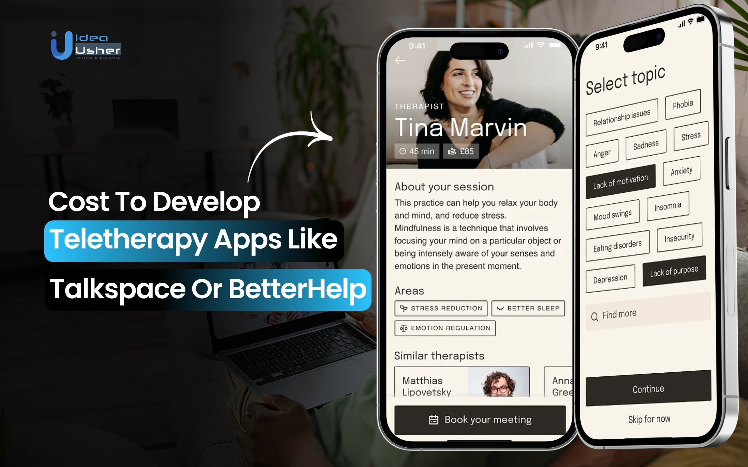 Cost to Develop Teletherapy Apps Like Talkspace or BetterHelp