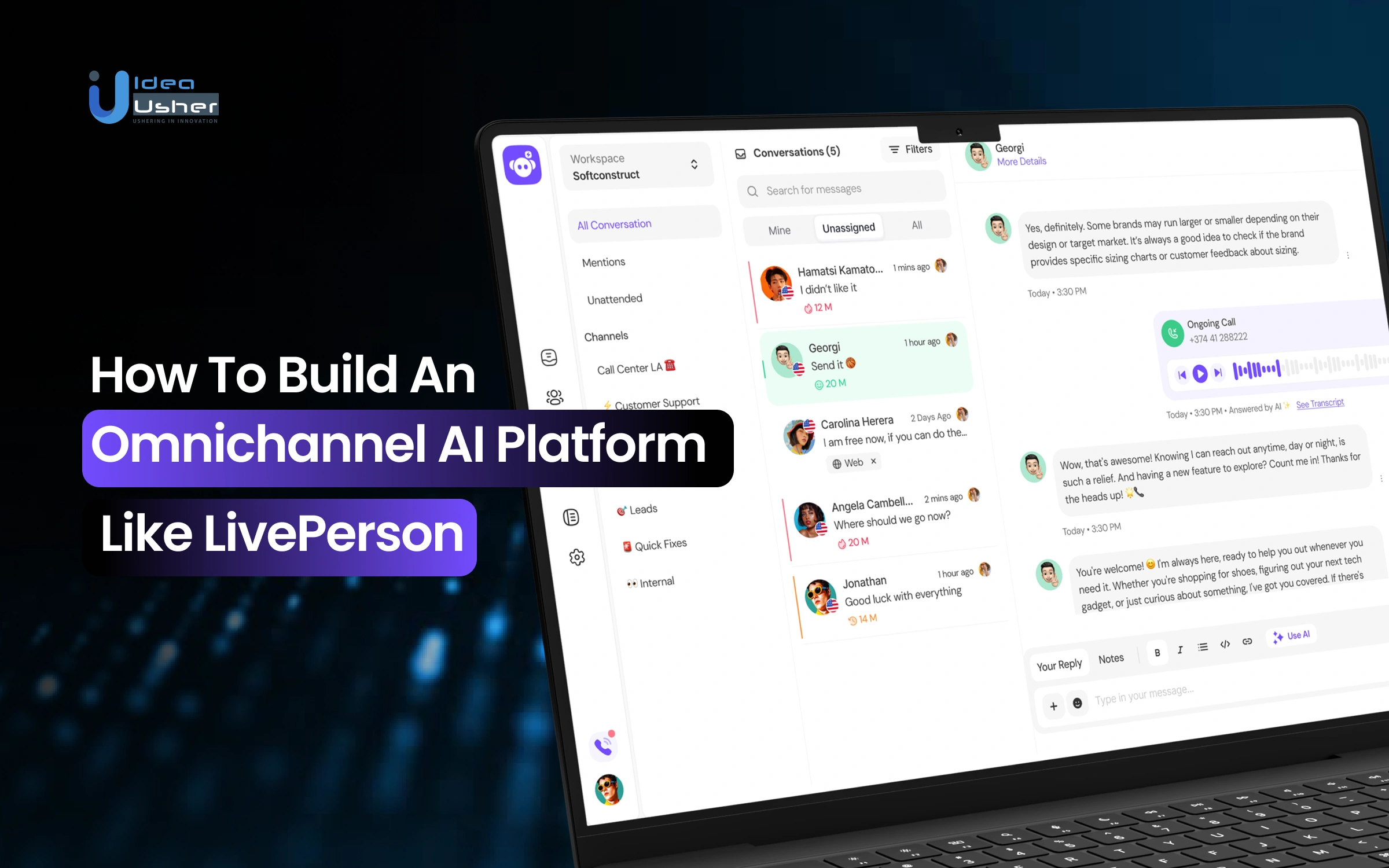 Omnichannel AI Platform Like LivePerson development