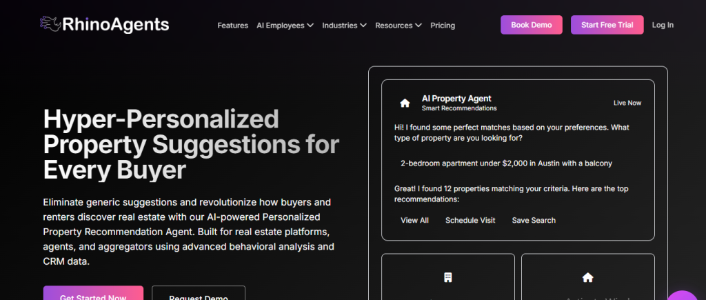RhinoAgents AI Recommendation Agent