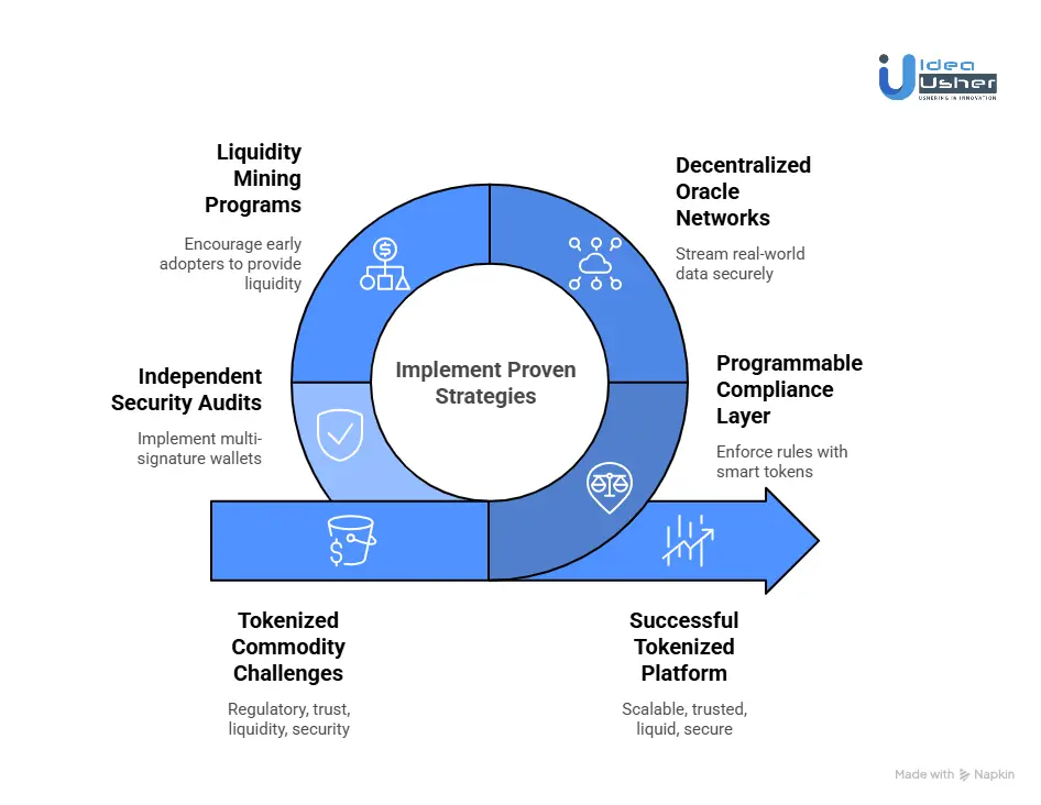 Key Challenges of a Blockchain Platform for Tokenized Commodities