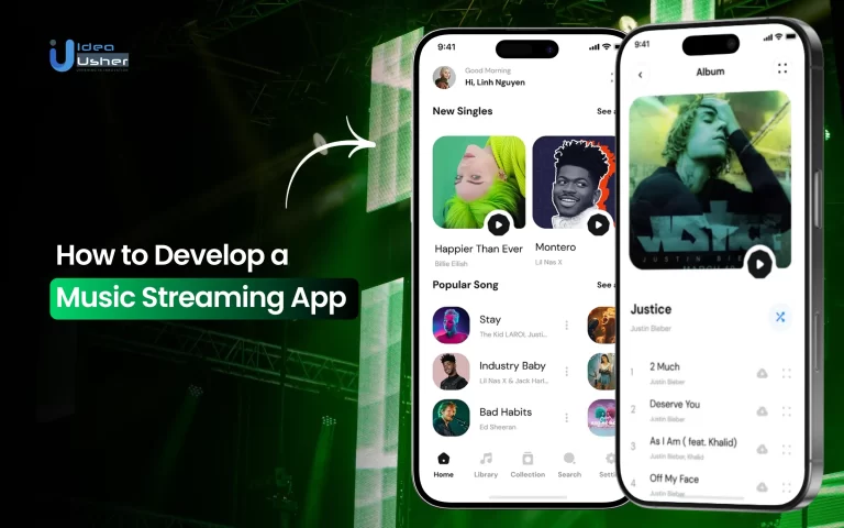 music streaming app development