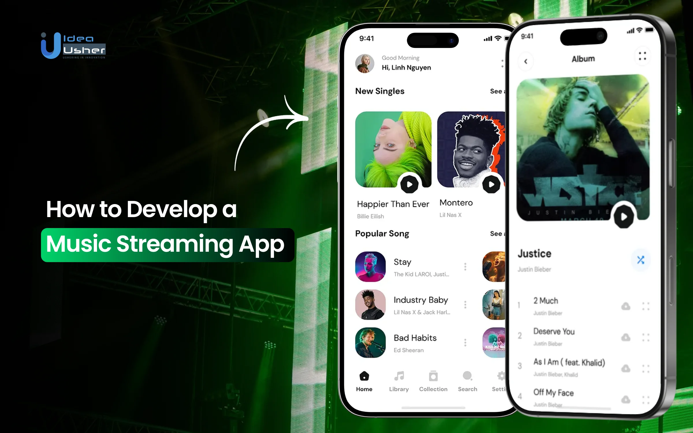 music streaming app development