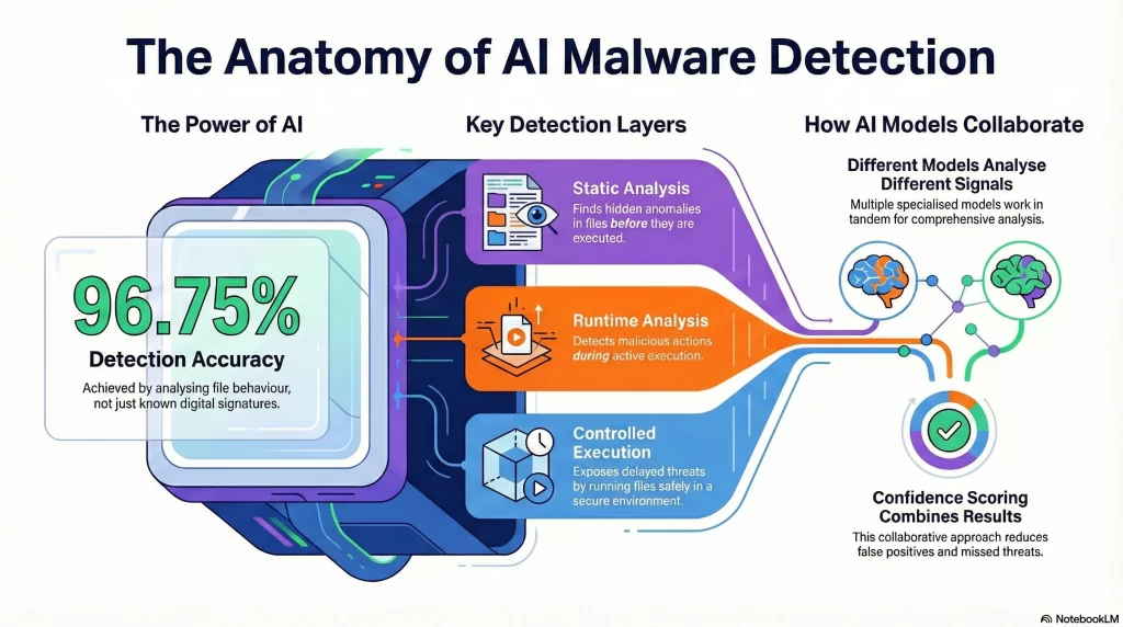 How do AI Malware Detection Systems Achieve 96% Accuracy?