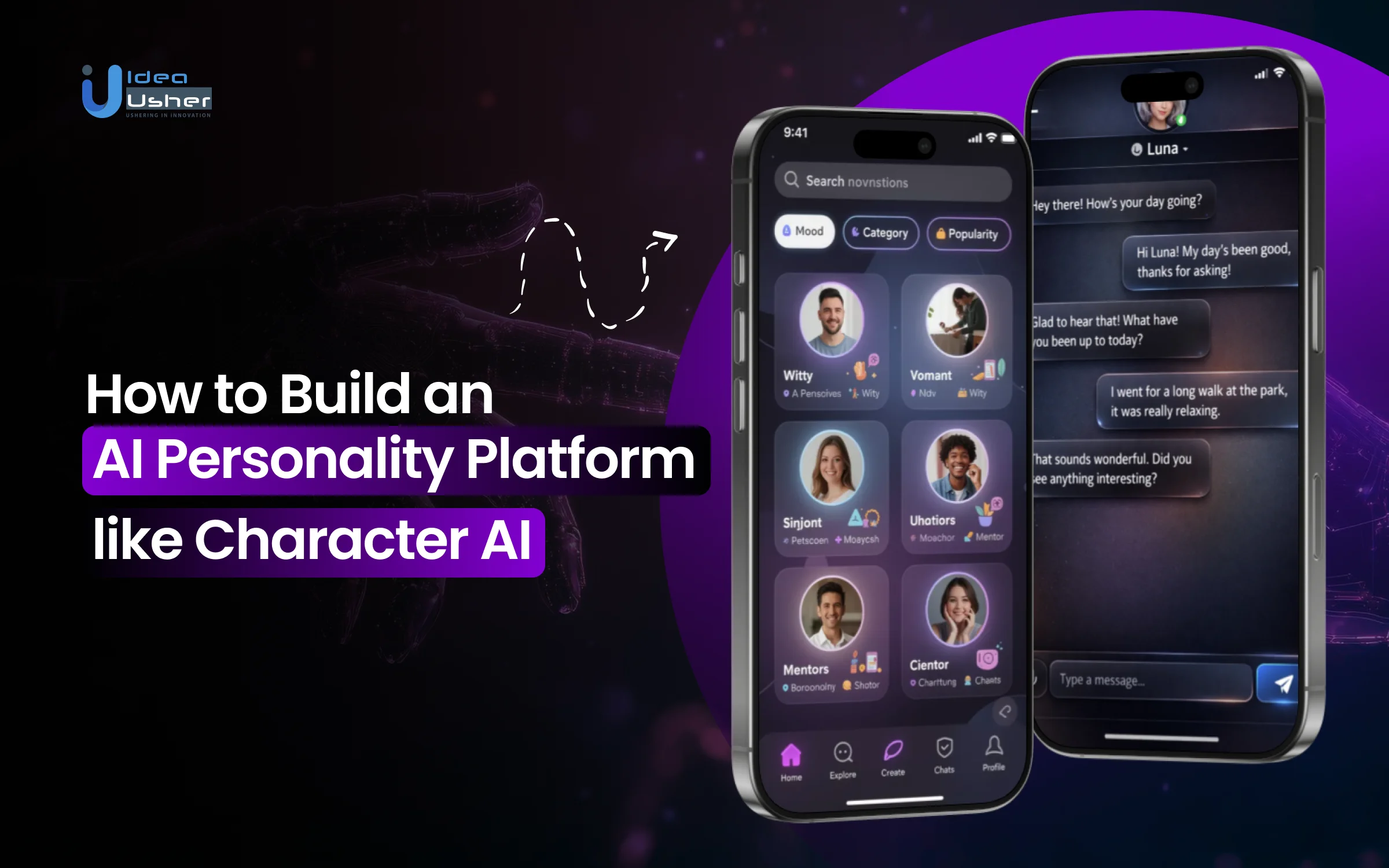 Character AI-like AI personality platform development