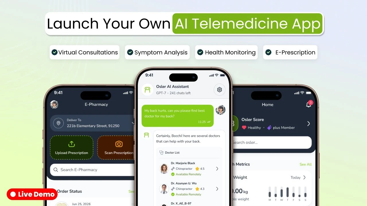 How to Build an AI Telehealth & Telemedicine App like Healow