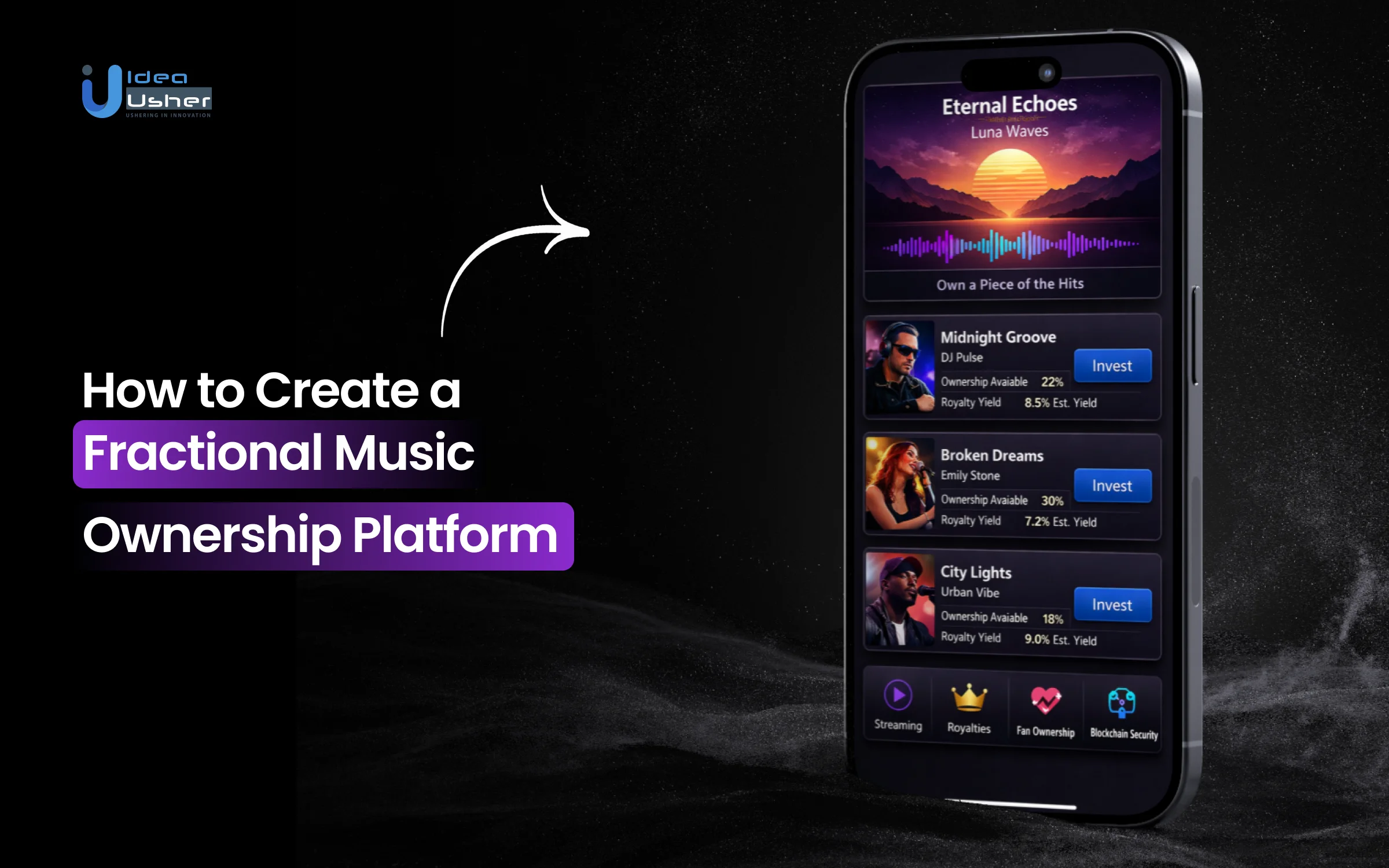 fractional music ownership platform development