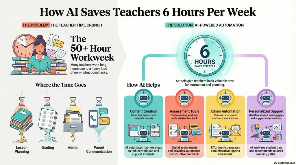 How AI Assistants Save Teachers 6 Hours Weekly?