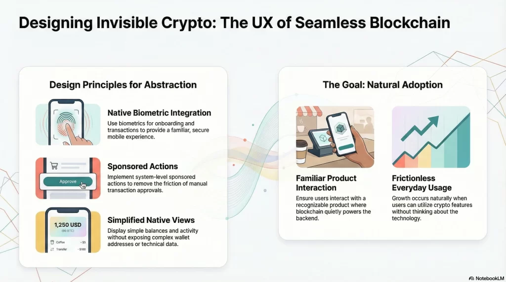 How We Design Consumer Crypto Apps Where Blockchain Stays Invisible?