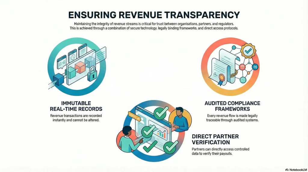 How Is Revenue Transparency Maintained for Regulators & Partners?