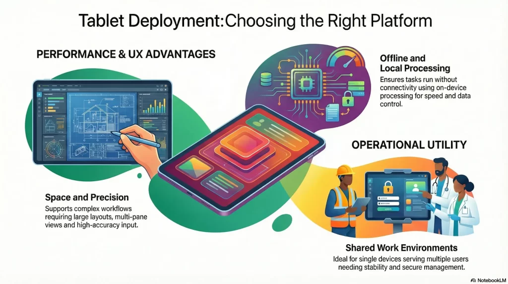 When to Choose a Tablet App over a Mobile or Web App?