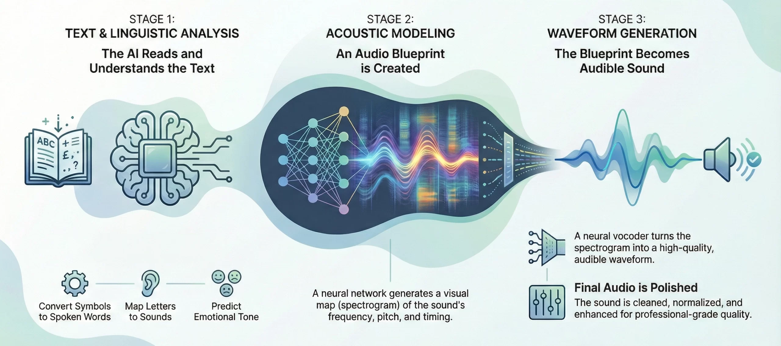 how AI Text-to-Speech app works