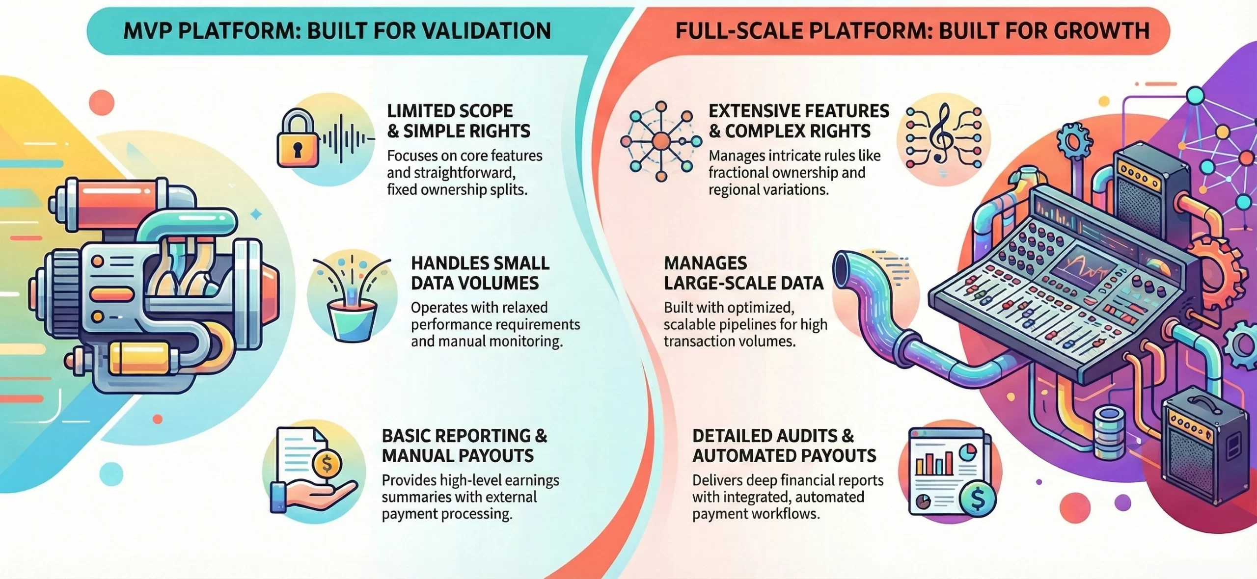 MVP vs Full-Scale Music Royalties Platform