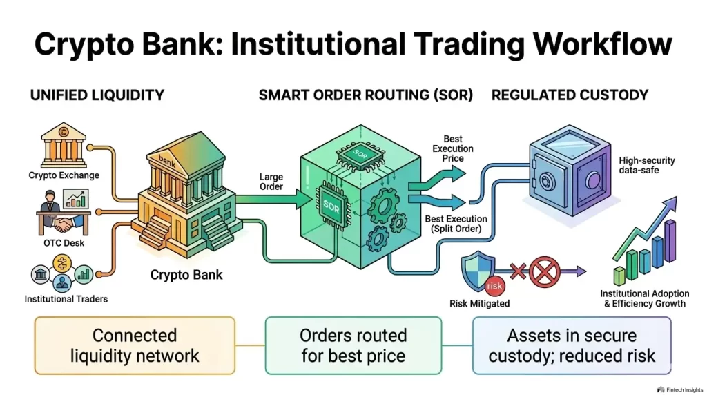 How Crypto Bank Platforms Support Institutional Trading Workflows?