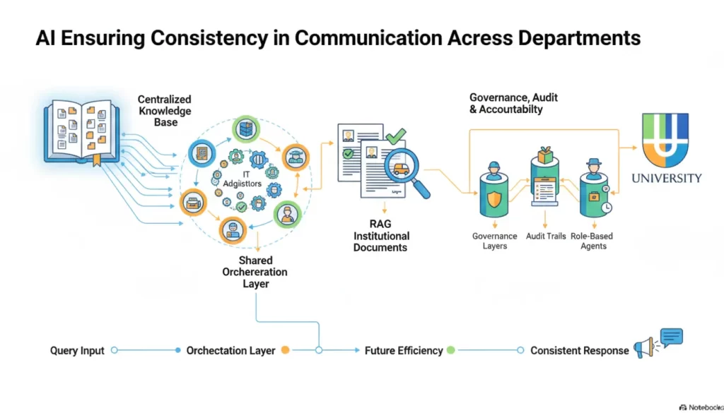 How Does the AI Ensure Consistency in Communication Across Departments?