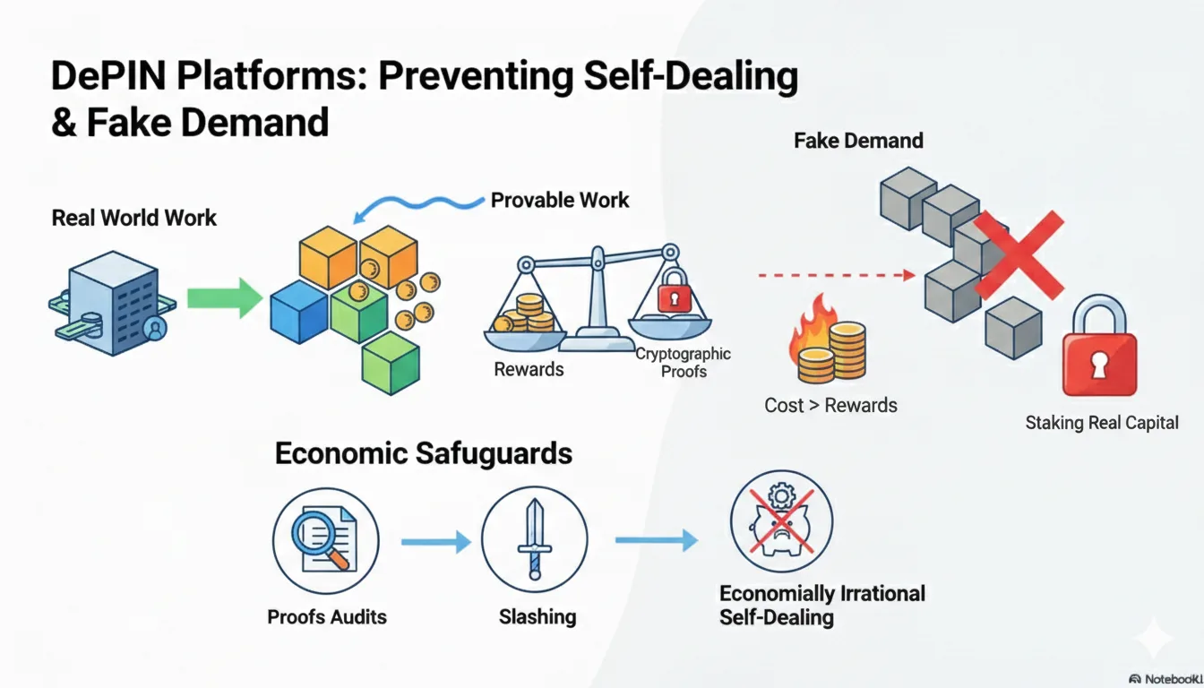 How DePIN Platforms Prevent Self-Dealing and Fake Demand?